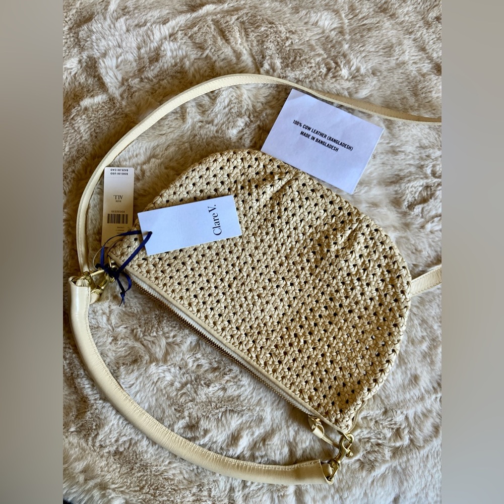 NWT Anthropologie Clare V. Petit Moyen Messenger Bag